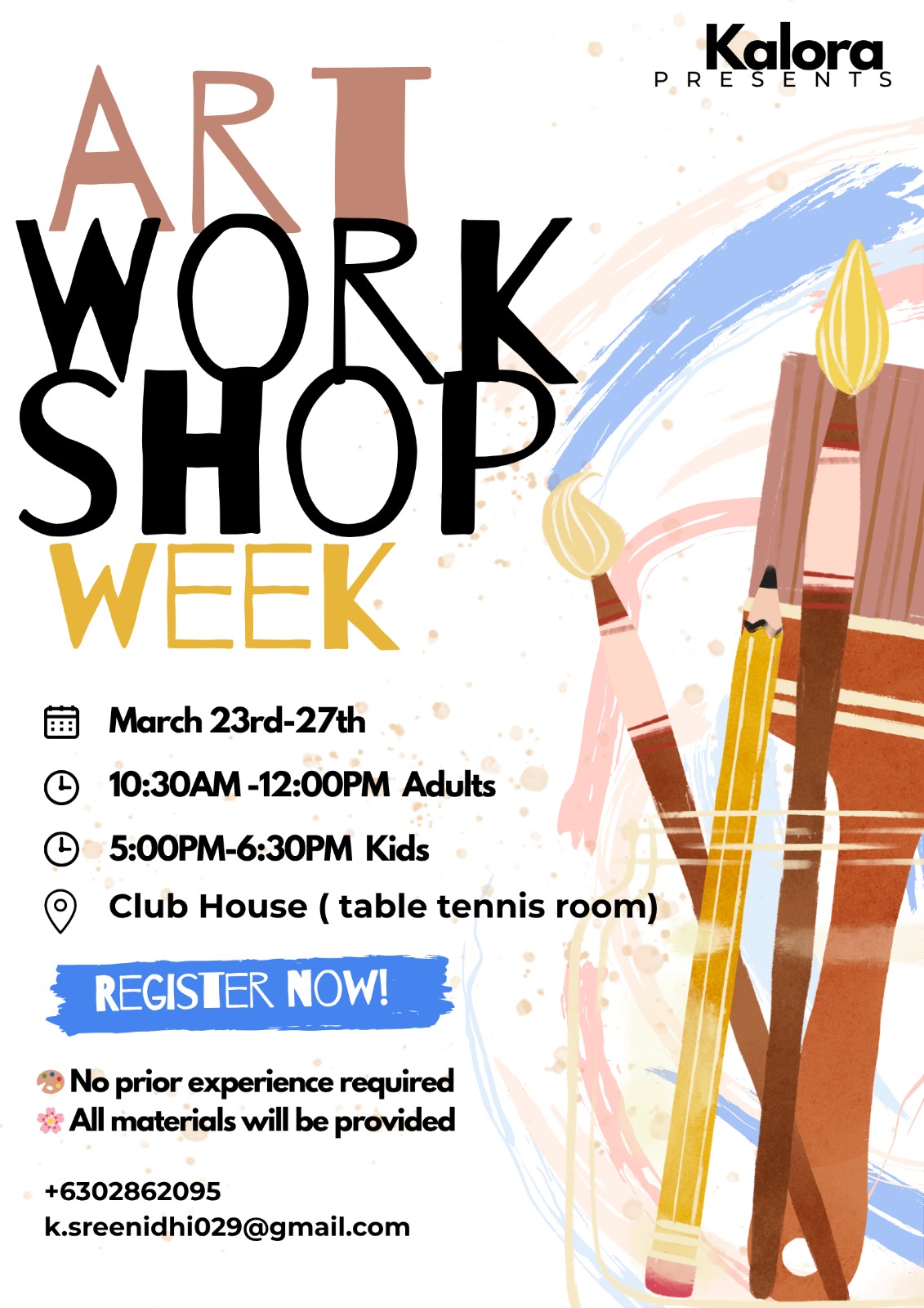 Art Workshop Week Poster